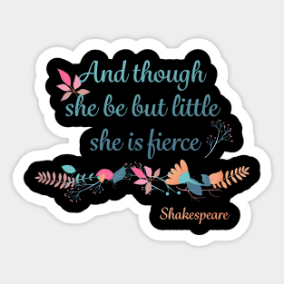 Renaissance Fair  Shakespeare quote Costume Sticker